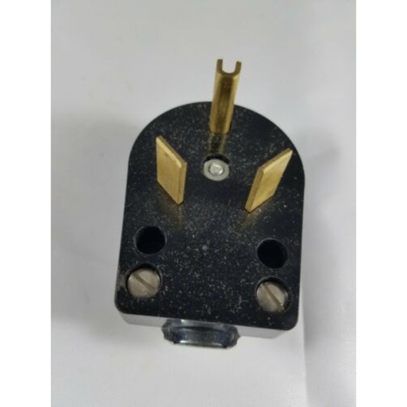 Vintage EAGLE #83 Receptacle Travel Trailer Cap Electric Mobile Home 3 Prong Box - Picture 3 of 5